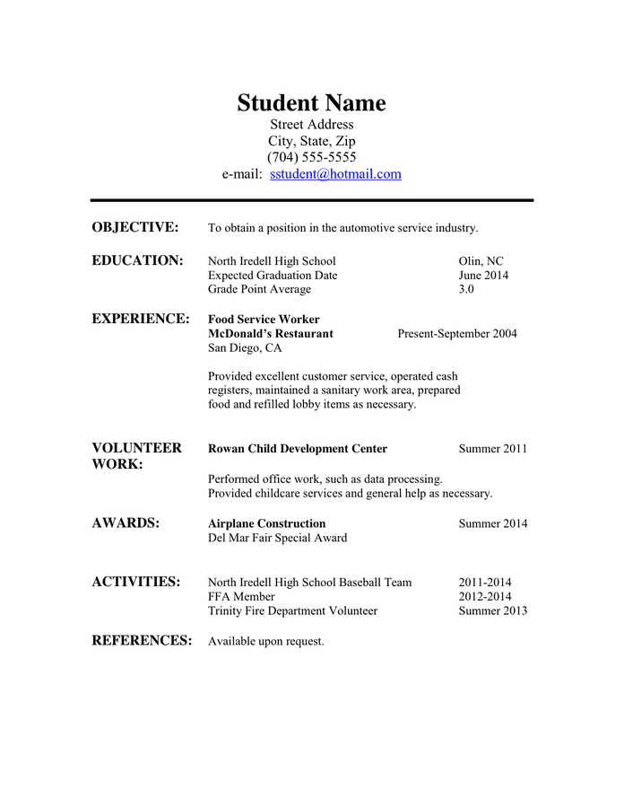 How to Craft an Impressive Resume High School Student: Tips and Examples