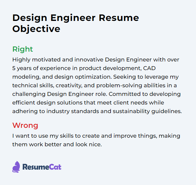 Crafting an Impactful Resume Objective for Design Engineer Positions
