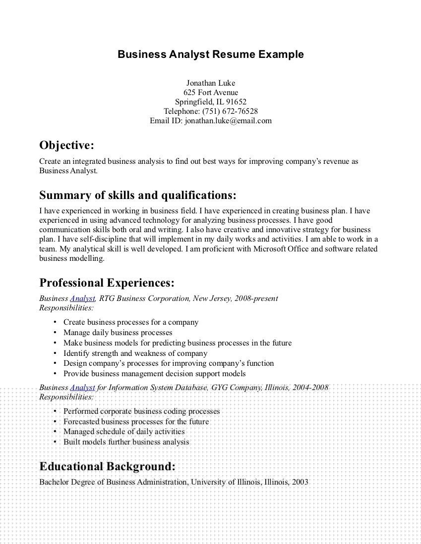 10 Effective Resume Objective Examples Business Professionals Should Use
