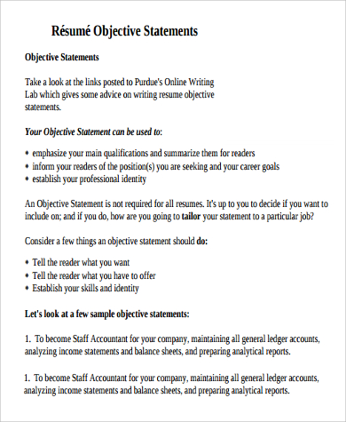 Crafting Your Career Path: Resume Objective Examples General Statement