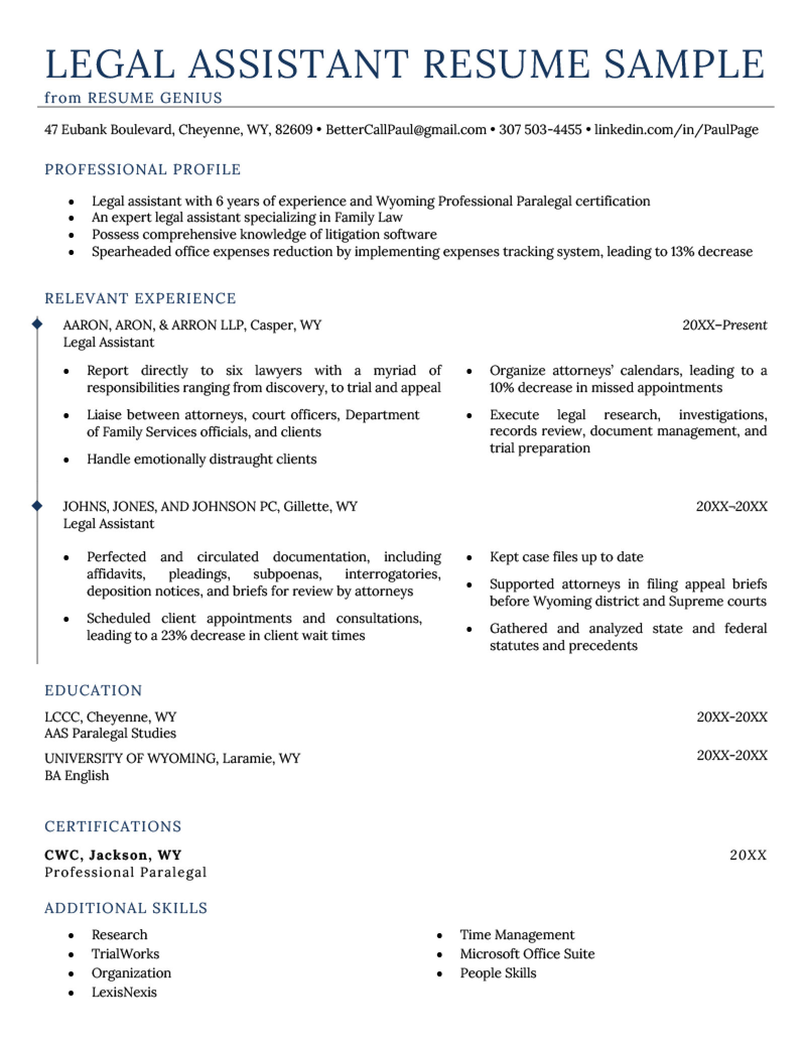 Top Resume Objective Examples for Legal Assistants: Crafting the Perfect Introduction