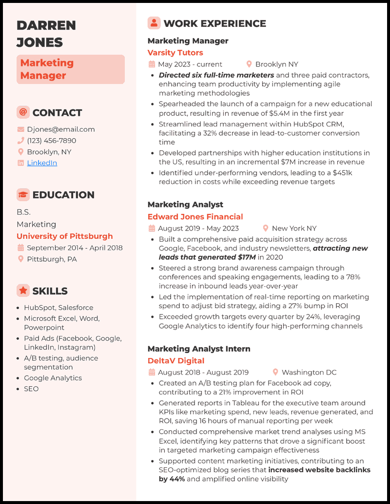 Top 10 Resume Objective Examples Marketing to Land Your Dream Job
