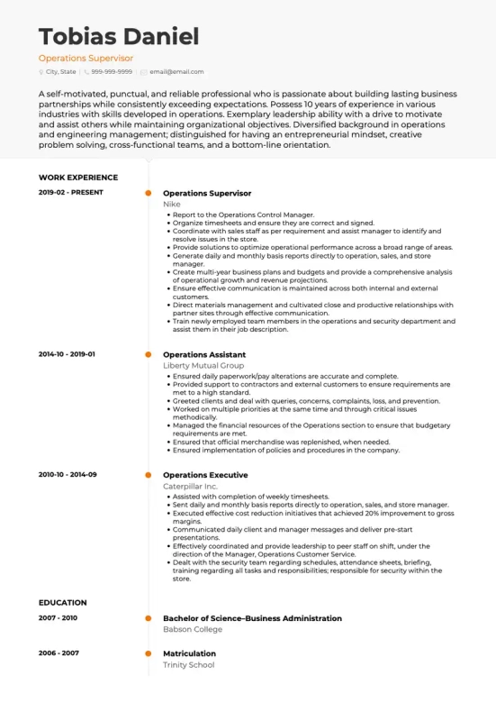 Essential Resume Objective Examples Supervisor Position to Elevate Your Job Application