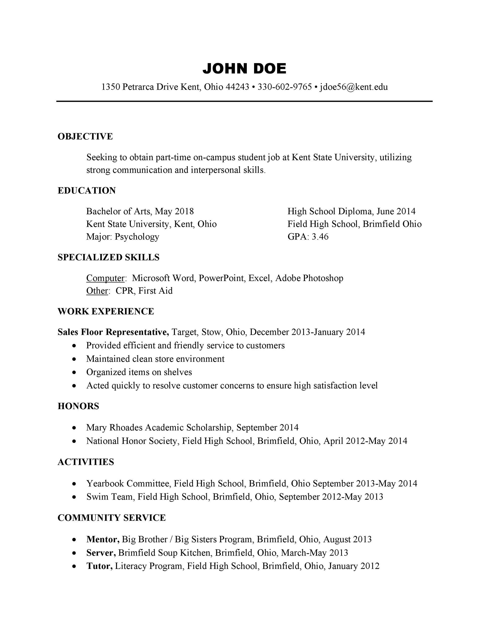 Essential Resume Outline For Applying To College: Stand Out in Your Application