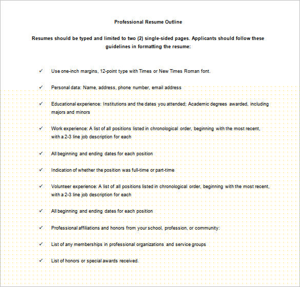 Essential Resume Outline Guide: Crafting the Perfect Resume in 2023