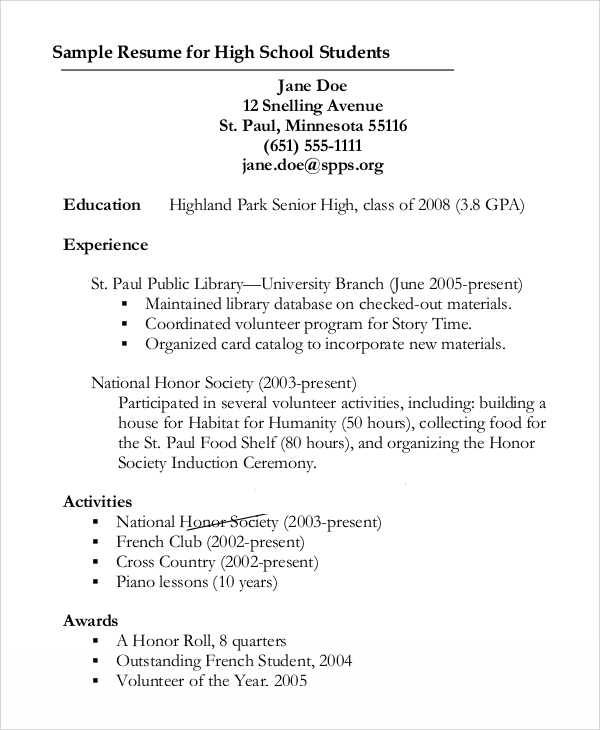 Essential Guide: Crafting a Winning Resume Outline High School