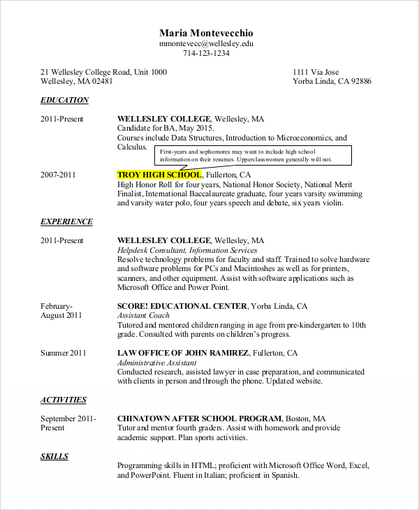 Top Resume Profile Examples Students Can Use to Stand Out