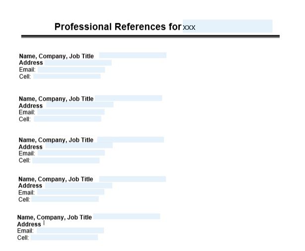 Creating a Professional Resume Reference List: A Comprehensive Guide to Resume Reference List Template Microsoft Word