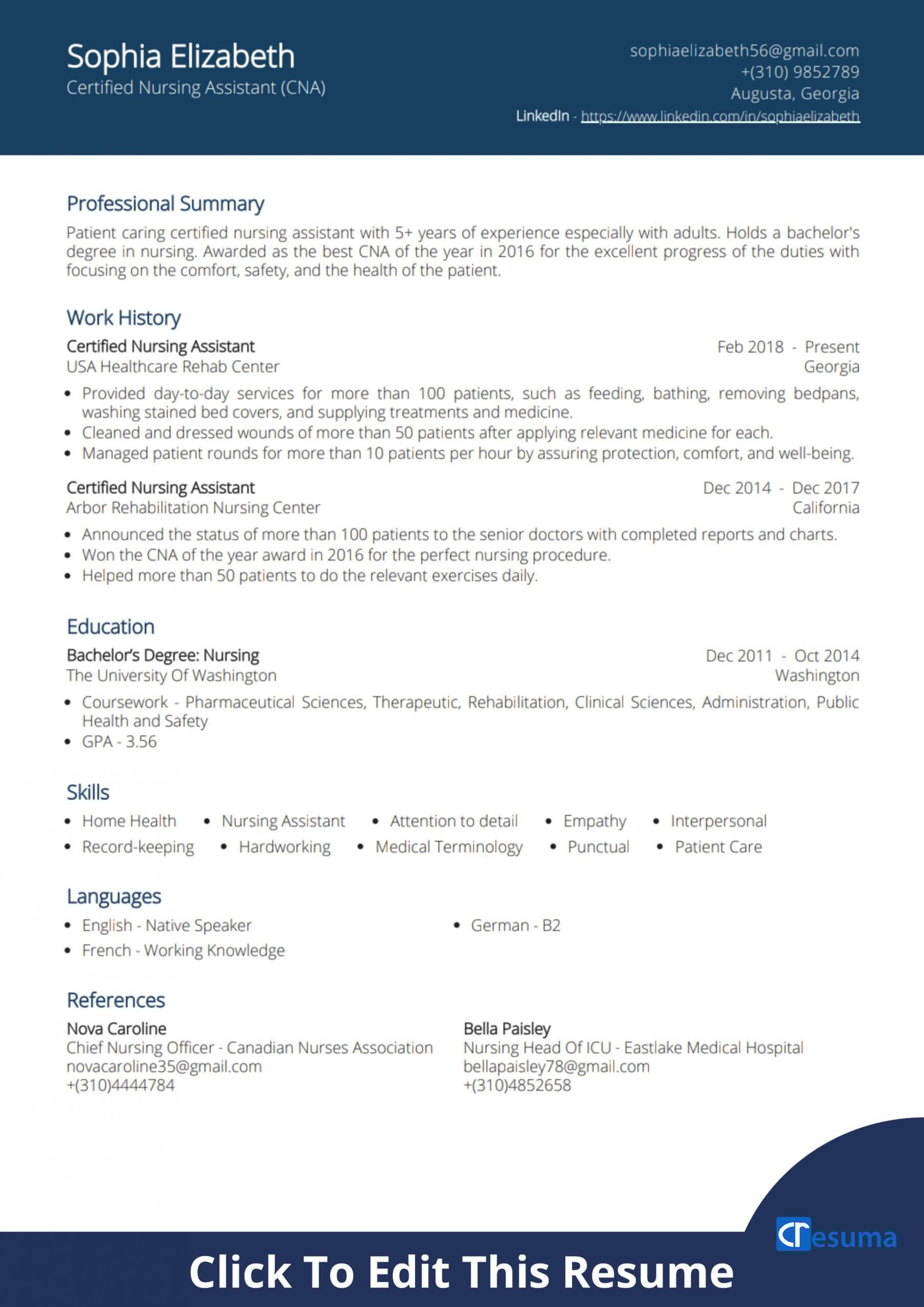 Essential Resume Samples CNA: Stand Out in Your Job Search!