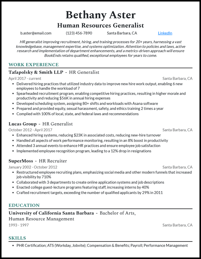 Essential Resume Samples Human Resources: Crafting the Perfect HR Resume