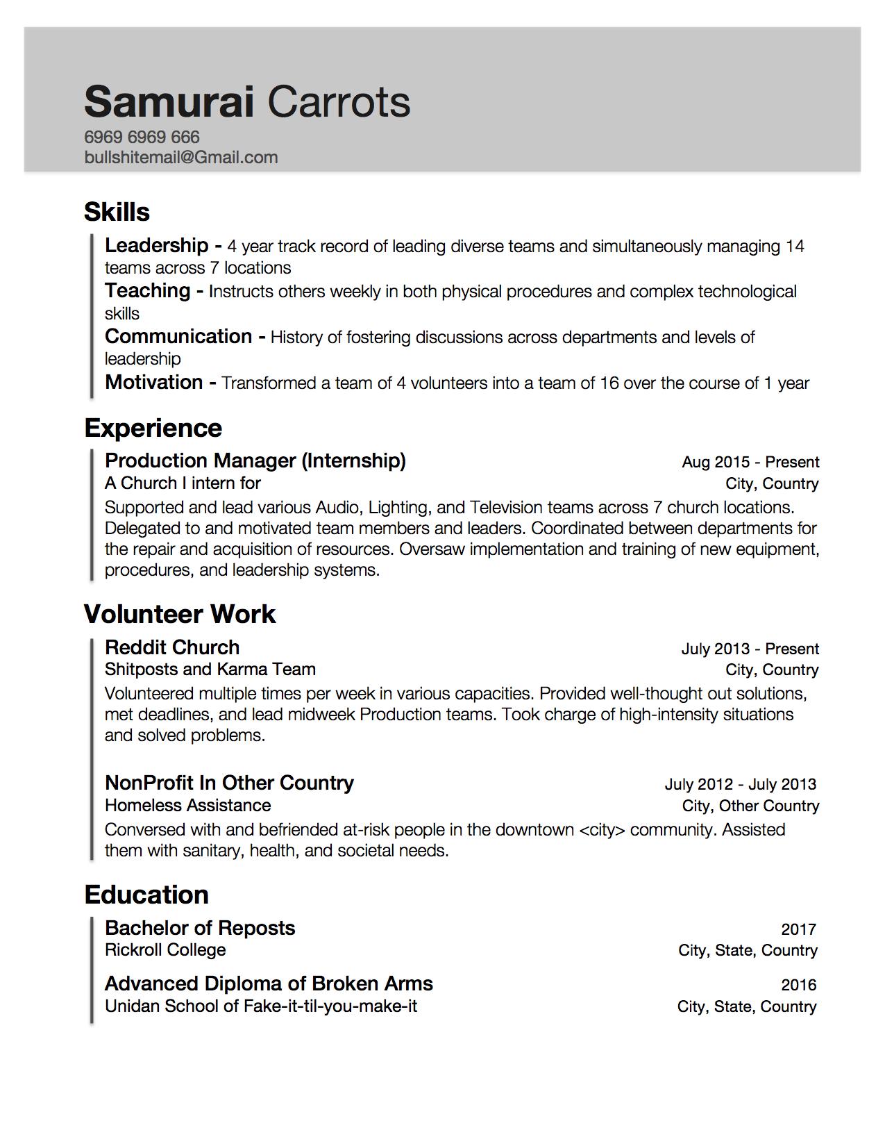 Effective Resume Samples Little Experience: Crafting Your First Impressions