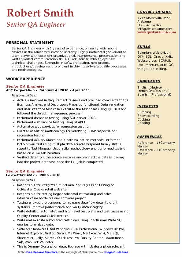 Essential Resume Samples for QA Engineer: Stand Out in Your Job Search
