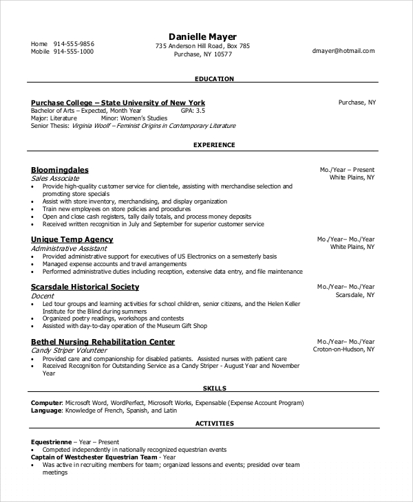 Essential Resume Samples Sales Associate to Help You Stand Out in the Job Market