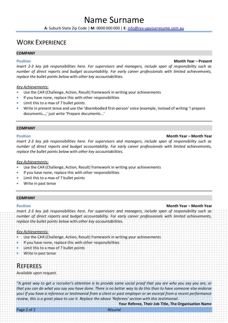 Top Resume Summary Examples Australia: Crafting the Perfect Introduction to Your Job Application