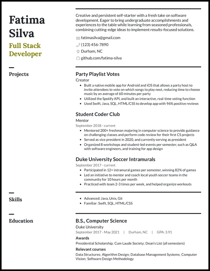 Top Resume Summary Examples College Graduate: Stand Out to Employers