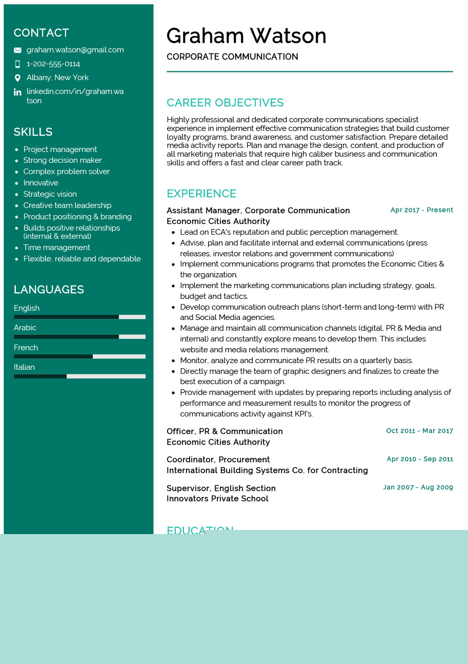 Effective Resume Summary Examples Communication: Crafting Your Perfect Intro