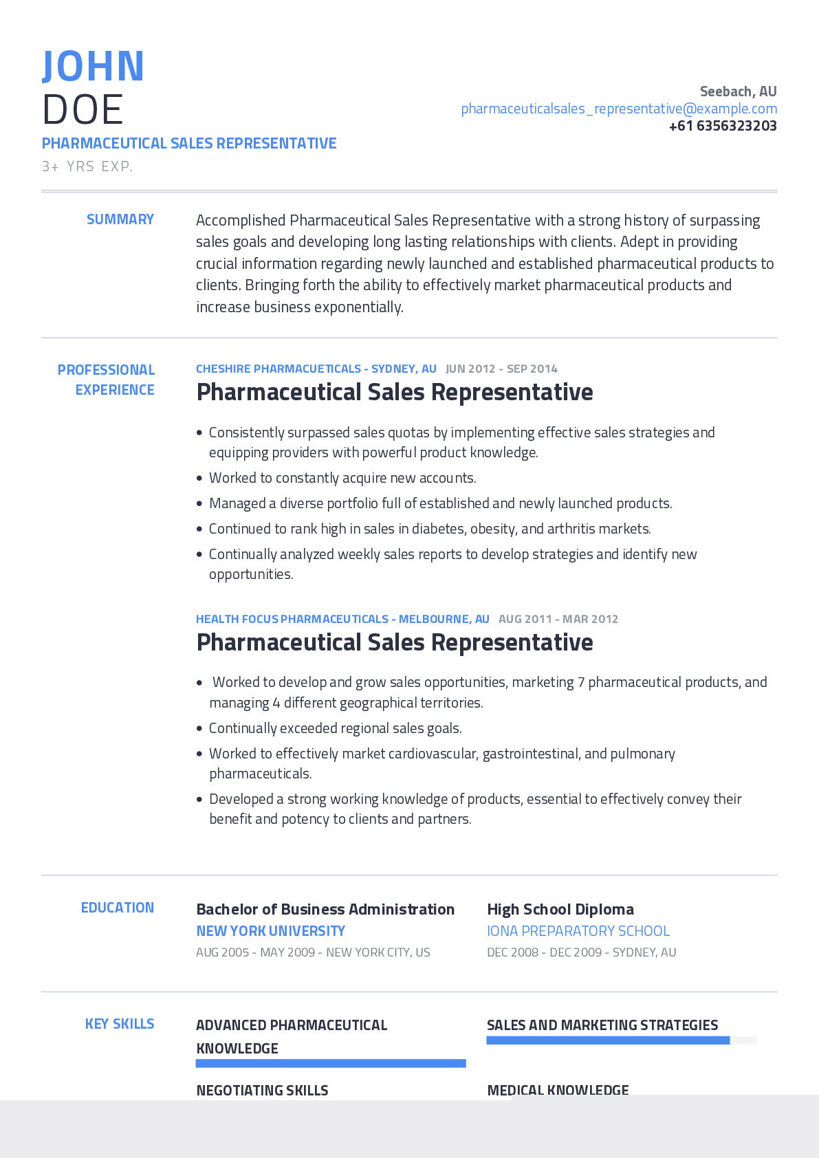 Top Resume Summary Examples Pharmaceutical Sales to Land Your Dream Job