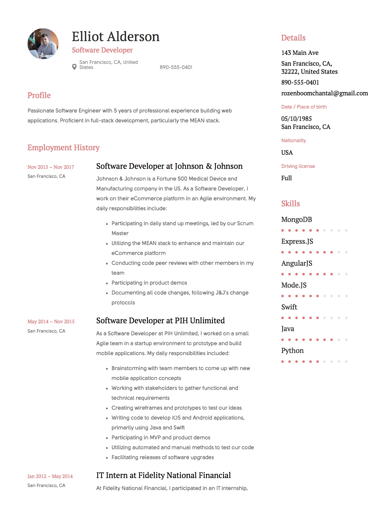 Top Resume Summary Examples Software Developer to Land Your Dream Job