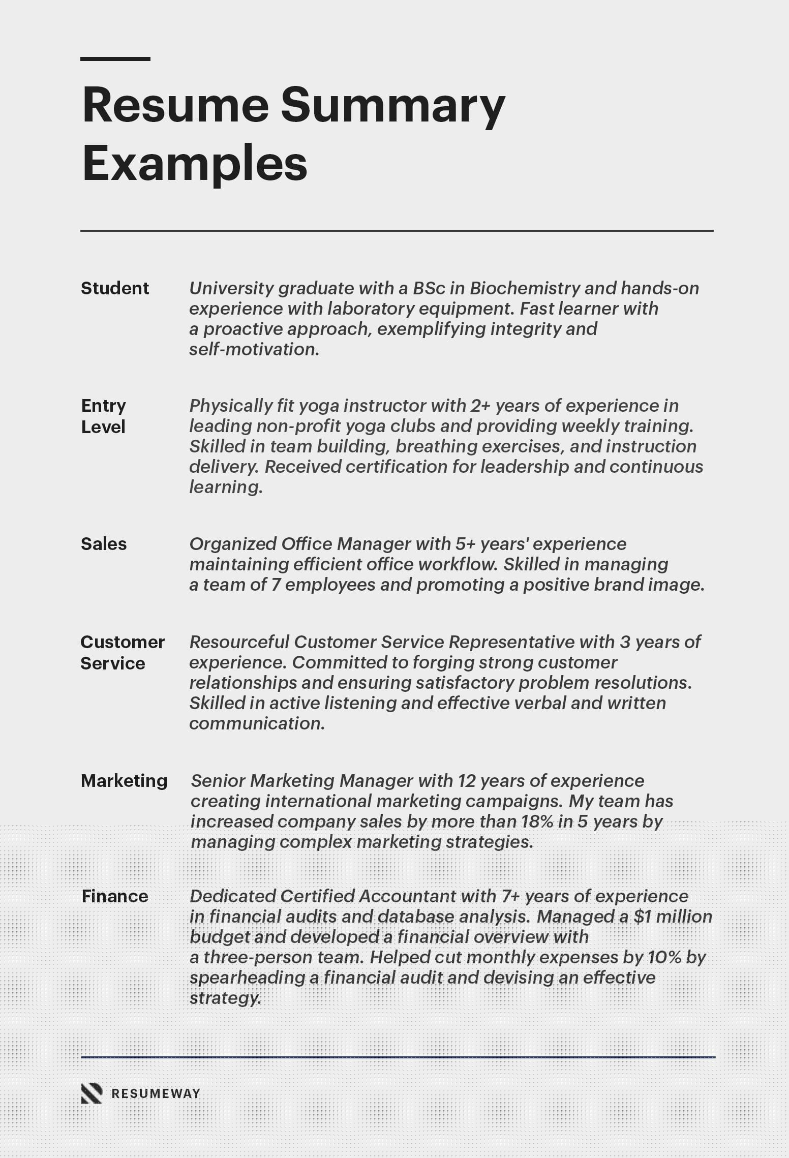 Resume Summary Examples With No Experience: Crafting Your Perfect Introduction