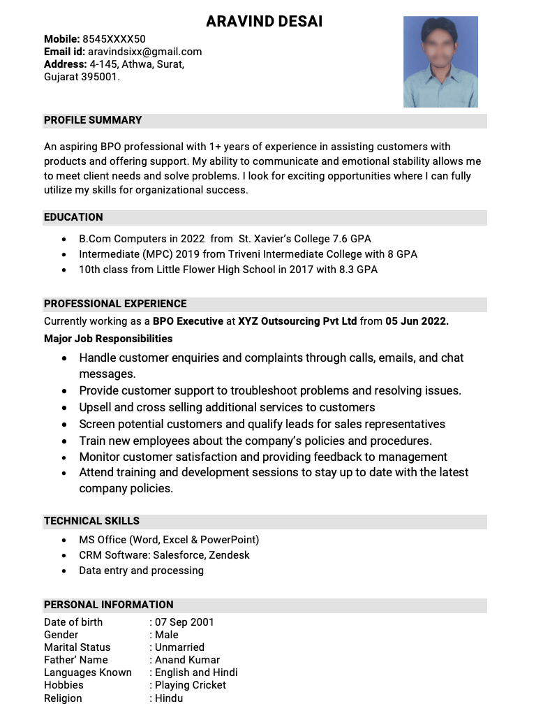 Crafting an Impactful Resume Summary For 1 Year Experience: Tips and Examples