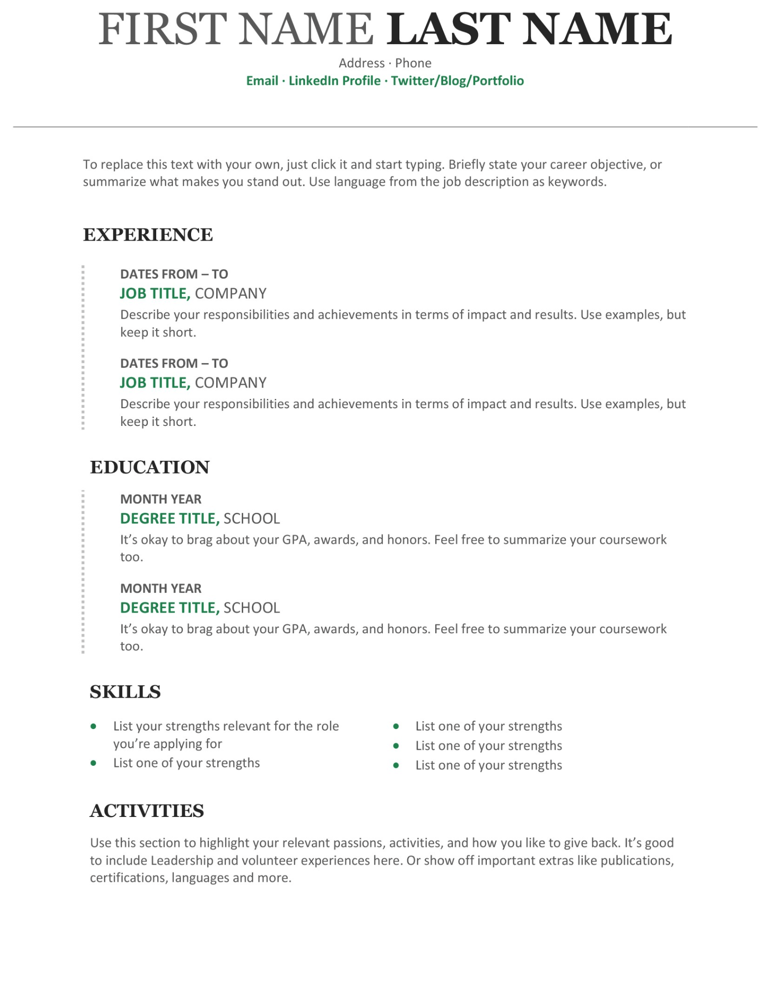 Ultimate Guide: Resume Template Microsoft Word How To Create a Standout Resume