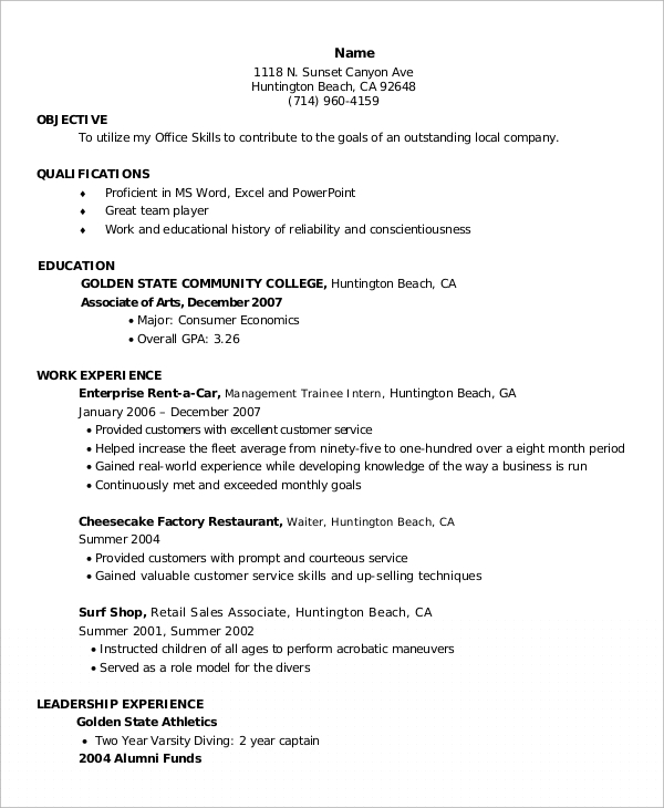 Essential Resume Template Word Entry Level: Your Guide to Creating a Standout First Impression