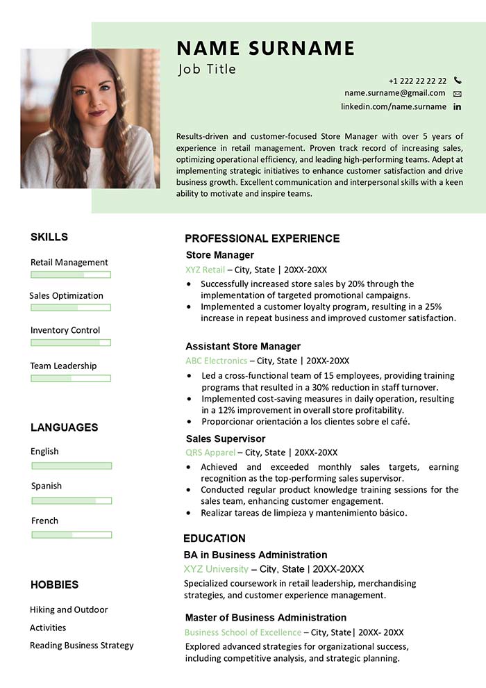 Why You Should Use a Resume Template Word One Page for Your Job Applications