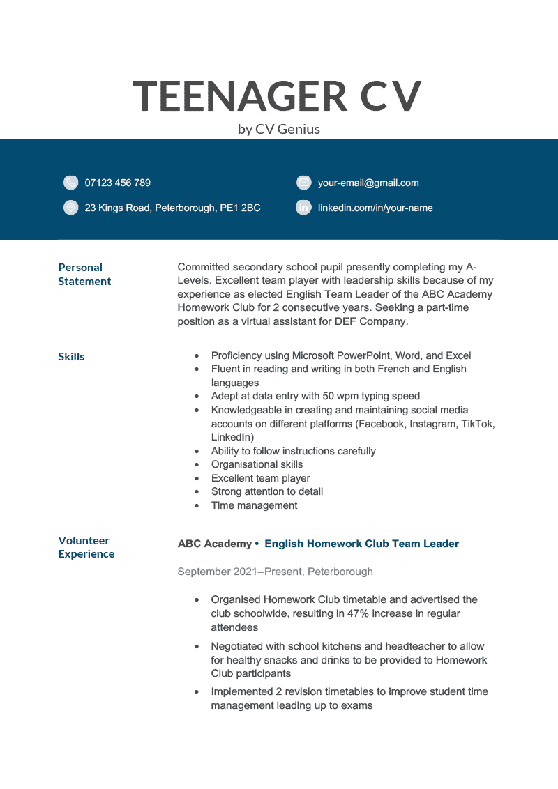 Crafting Your Future: The Ultimate Resume Template Word Teenager Guide