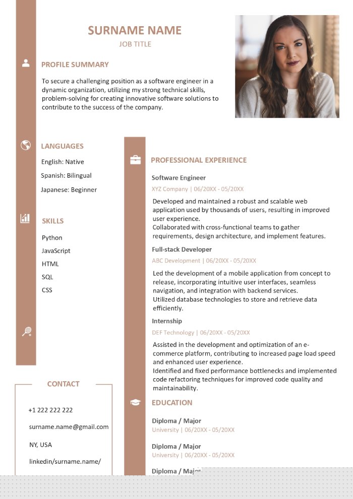 Creating Professional Job Applications with Resume Templates In Word 2013