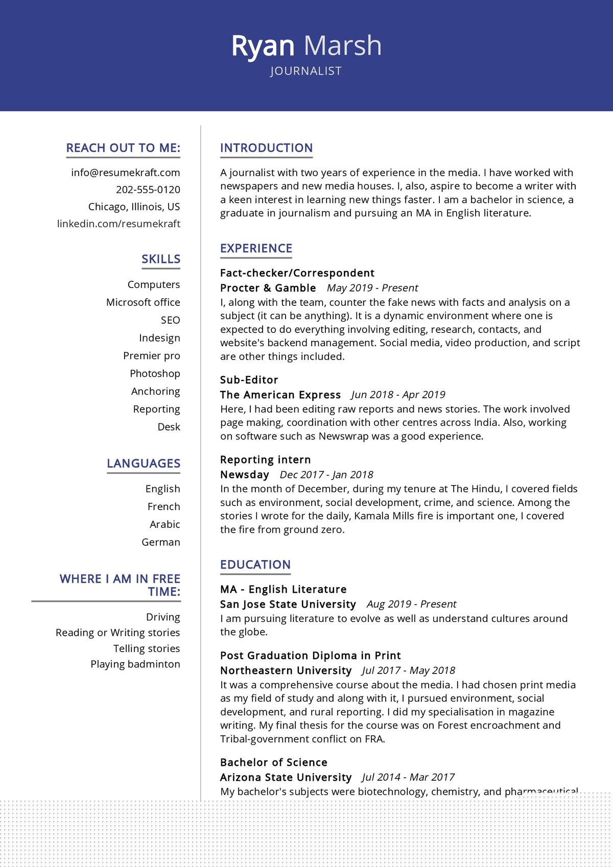 Unlocking Your Career Potential: The Best Resume Templates Word Journalism