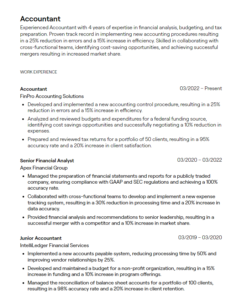 Choosing the Perfect Resume Title For Accountant: Tips and Examples