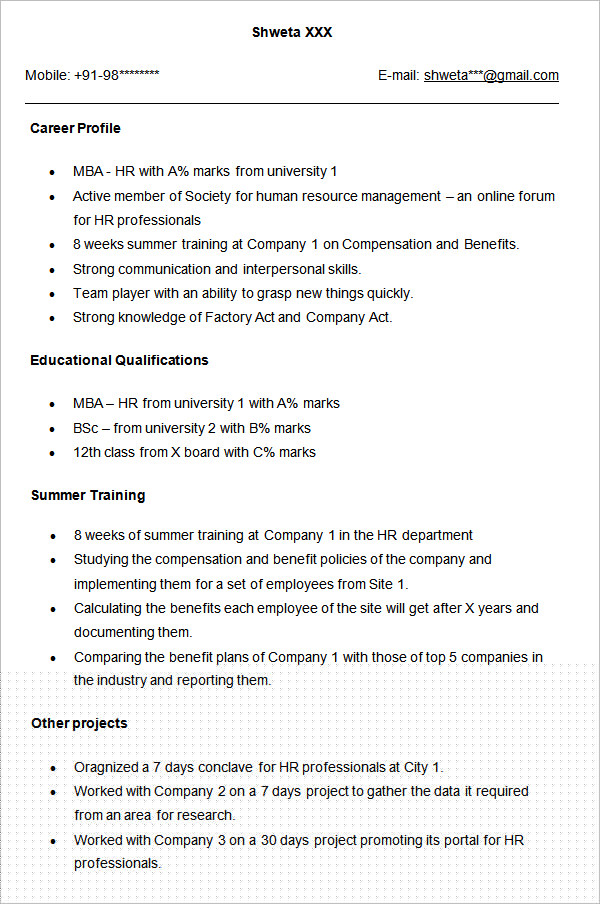 Essential Resume Title For HR Fresher: Stand Out to Employers