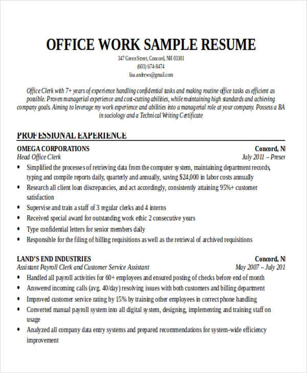 Essential Resume Title Samples For Office Jobs: Crafting the Perfect First Impression