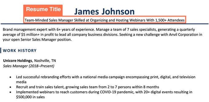 Choosing the Perfect Resume Title: What Your Resume Title Should Be