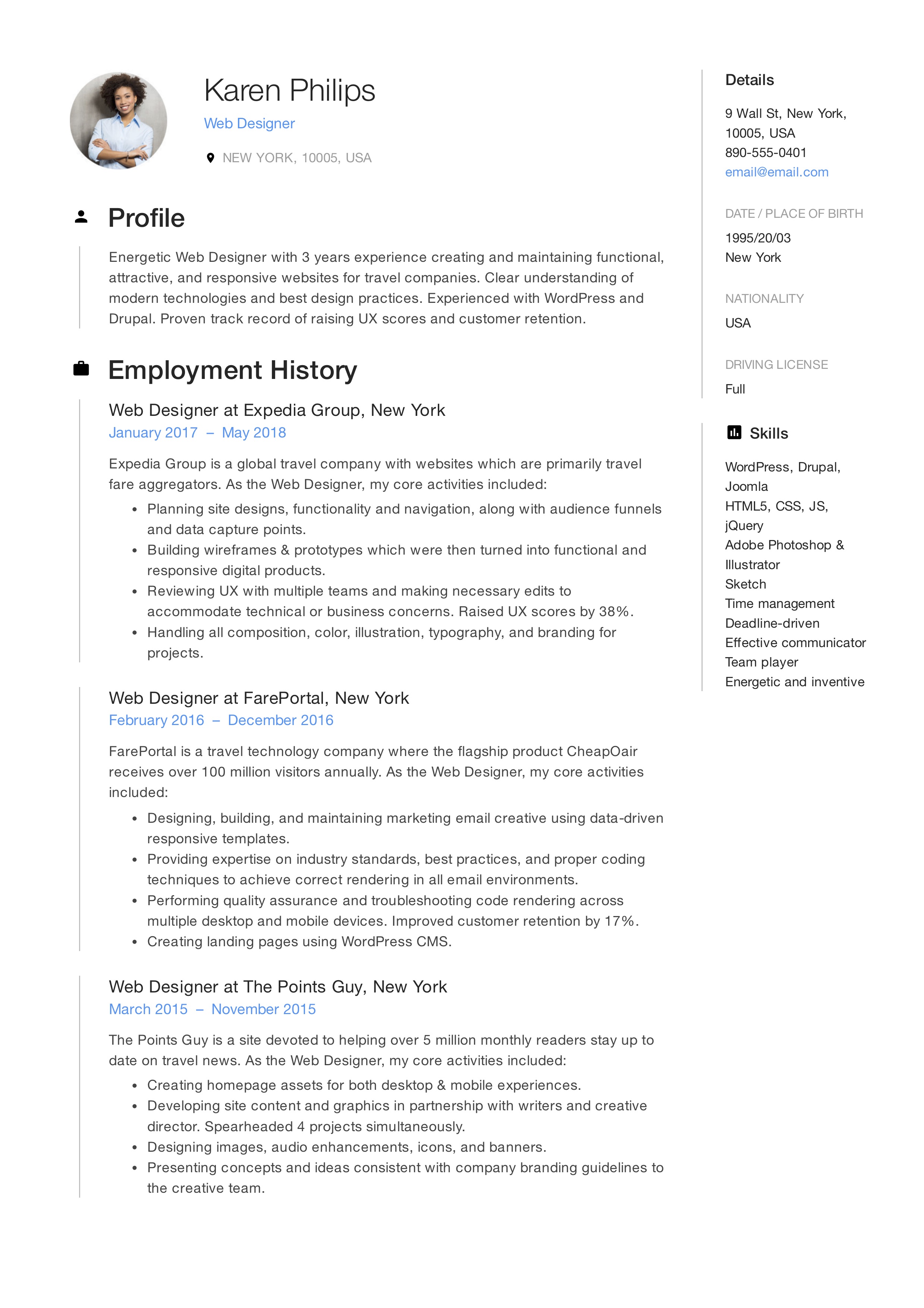 Top 10 Resume Web Design Examples to Inspire Your Next Project
