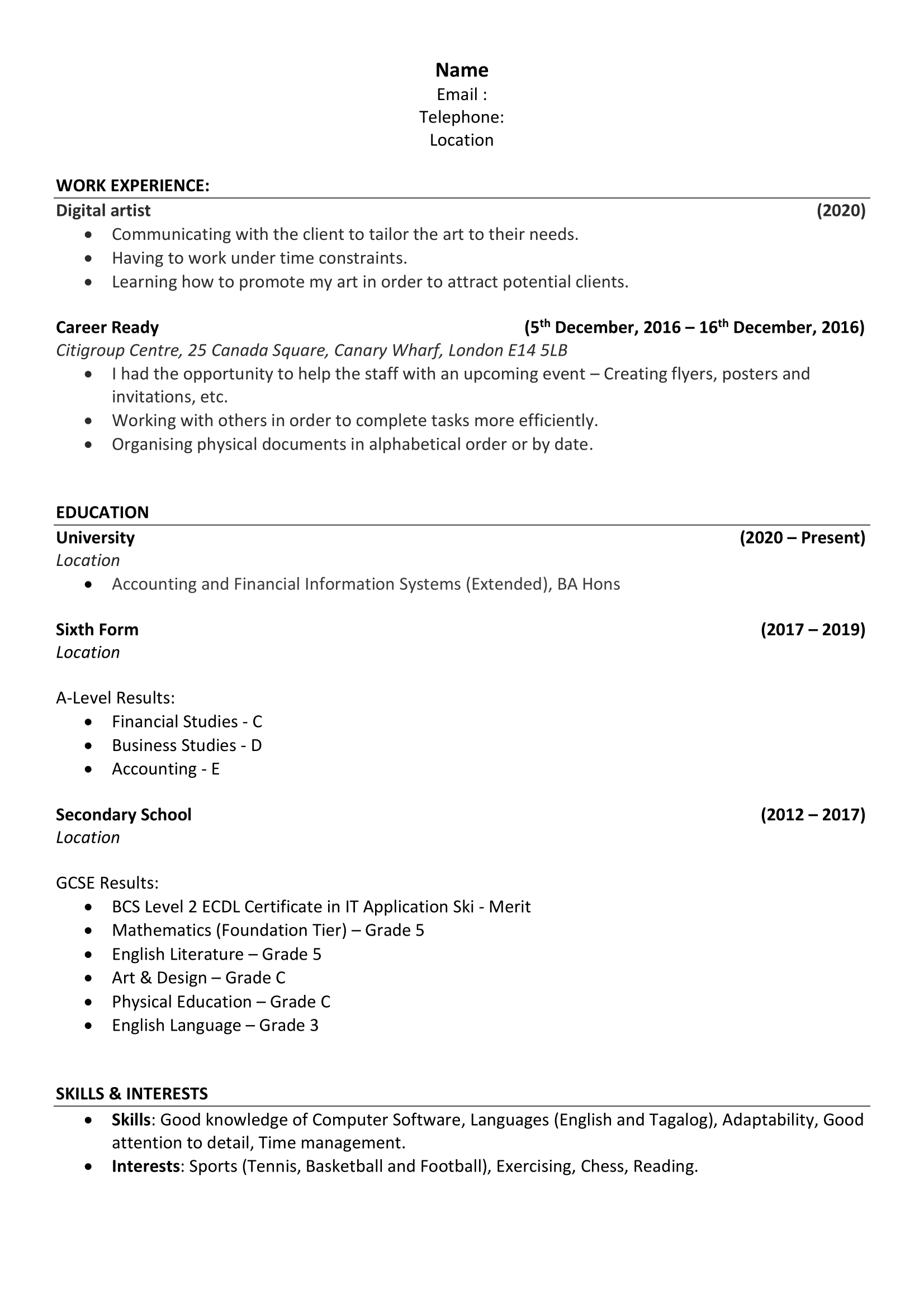 Essential Tips for Crafting a Winning Retail Resume for Your First Job