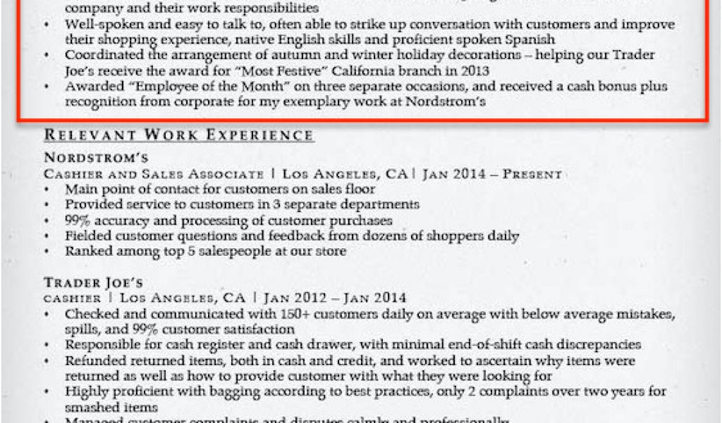 Essential Elements of a Winning Retail Resume Qualifications Summary