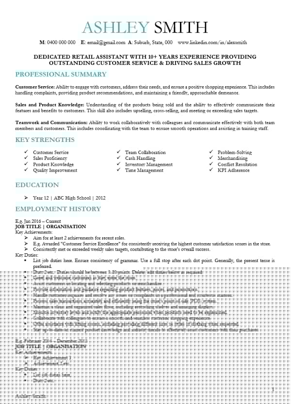 Crafting Success: Your Ultimate Guide to Retail Resume Template Australia