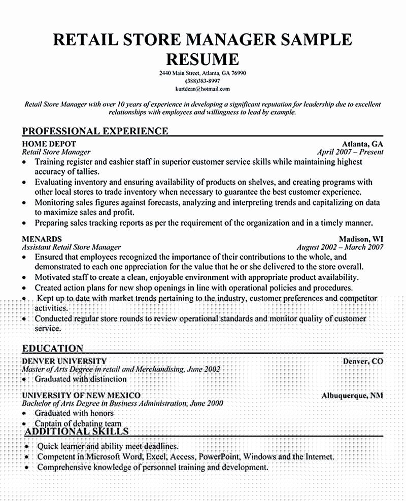 Unlock Your Career Potential with Retail Resume Templates Microsoft Word