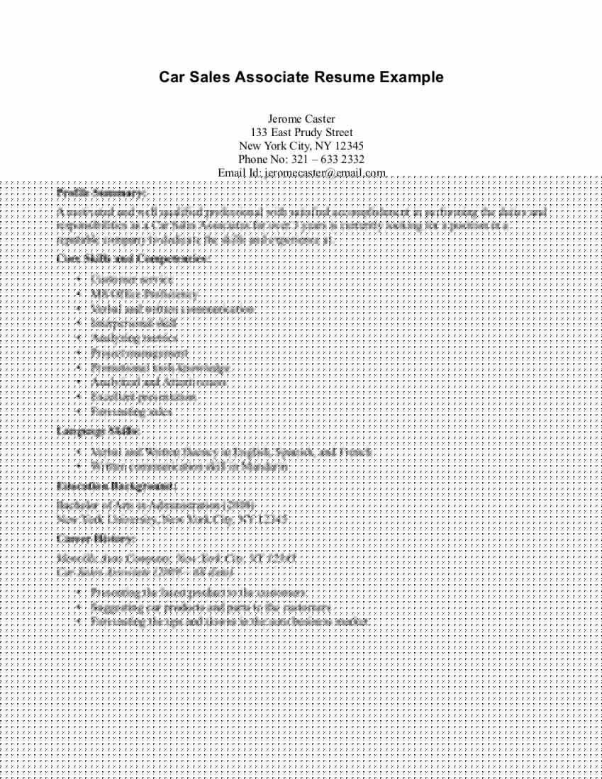 Tips and Examples for Crafting a Winning Retail Sales Associate Resume No Experience