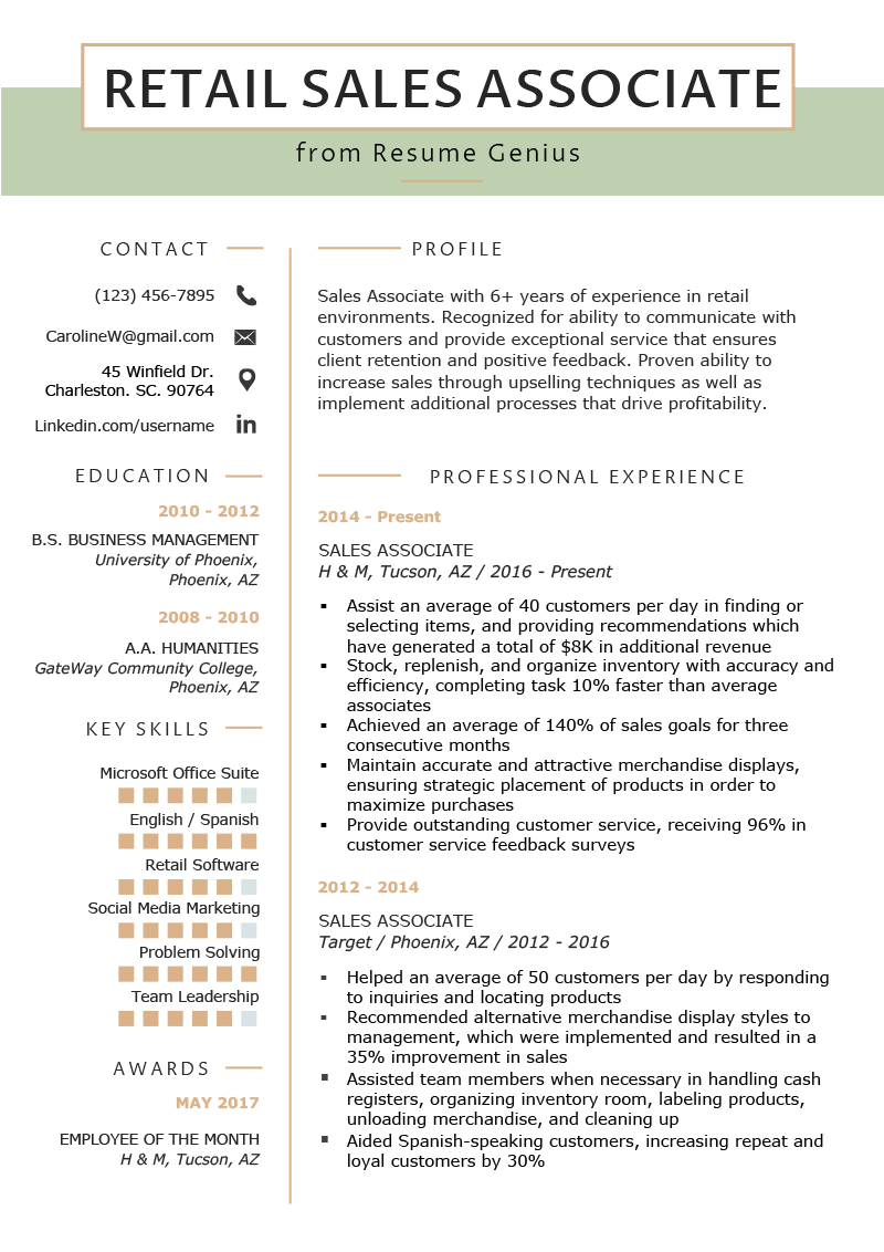 Essential Retail Sales Associate Resume Skills for Landing Your Dream Job