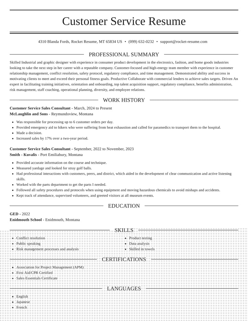 Effective Strategies and Tips for Writing Sales And Customer Service Resume Examples