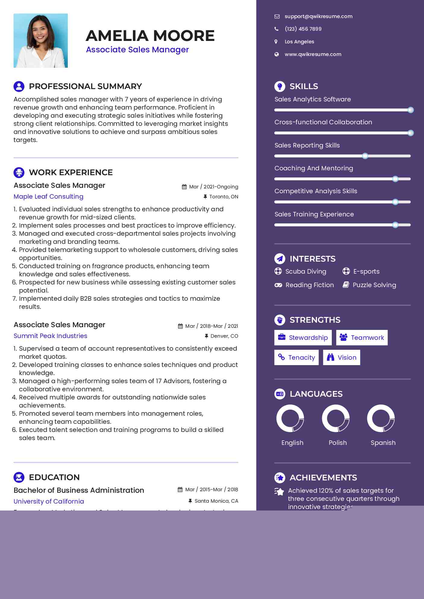 Stand Out with a Winning Sales Associate Manager Resume: Tips and Examples