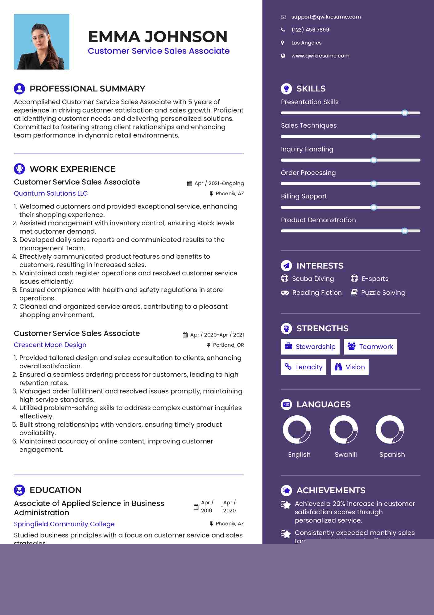 Crafting the Perfect Sales Associate Resume Customer Service: Tips and Examples