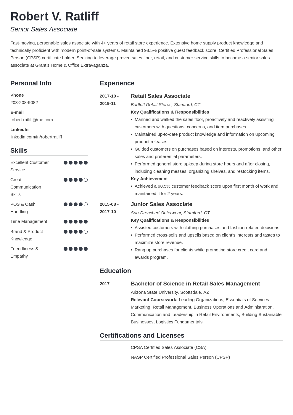 Crafting the Perfect Sales Associate Resume Descriptions for Your Job Application