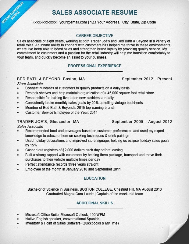 Crafting the Perfect Sales Associate Resume: A Comprehensive Sales Associate Resume Sample Template