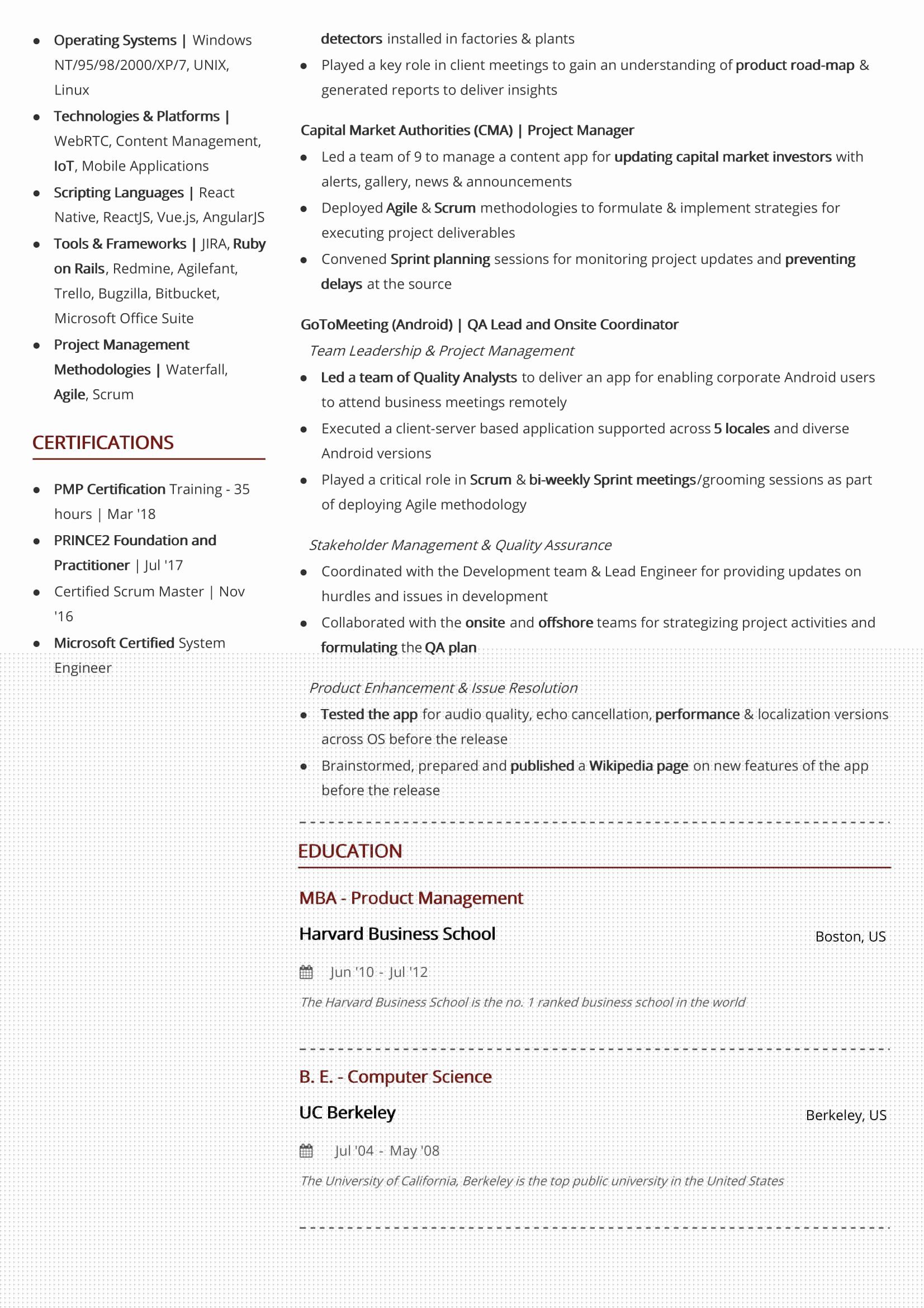 Creating a Professional Second Page Resume Header Example: Tips and Guidelines