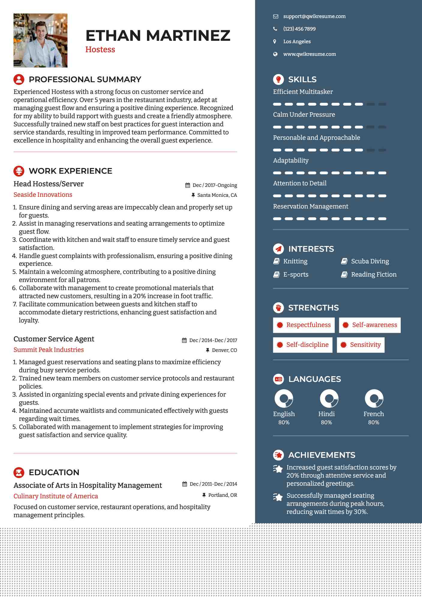 Crafting the Perfect Server Hostess Resume: Tips and Examples for Success