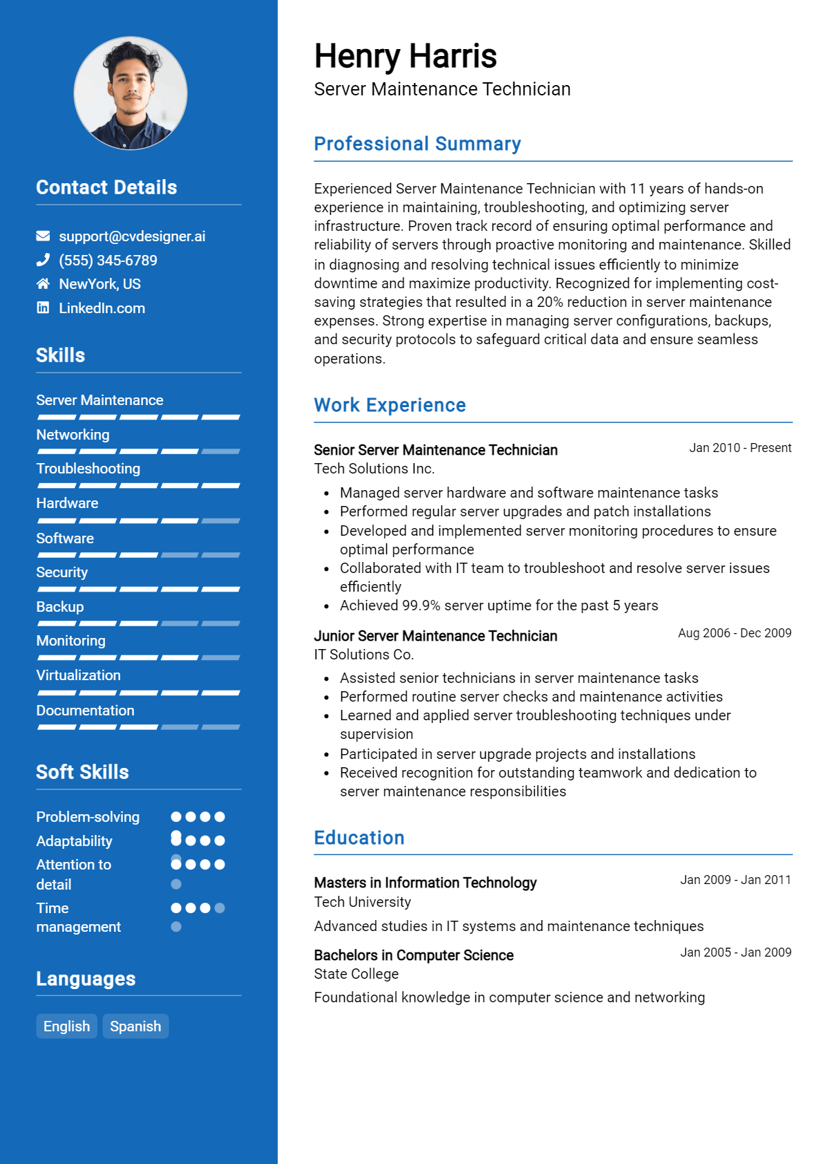 Your Guide to Crafting an Impressive Server Maintenance Resume