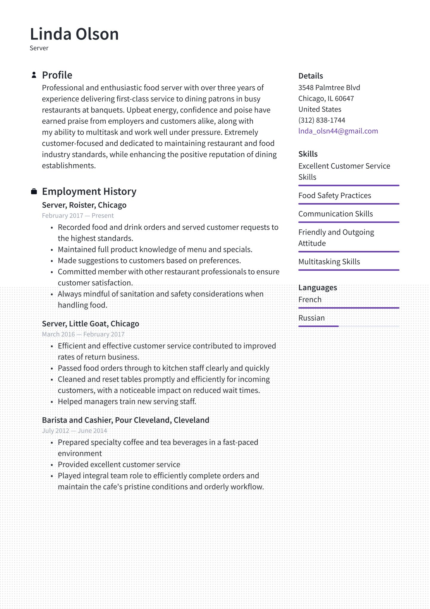 Essential Server Resume Details: Crafting the Perfect Presentation for Your Skills